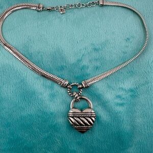 EUC Brighton Silver Heart Pendant Necklace